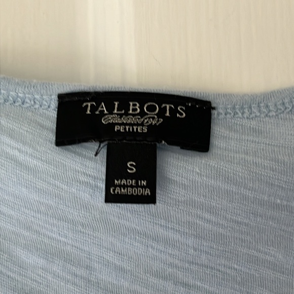 Talbots Light Blue Tank with Beads - Picture 2 of 7